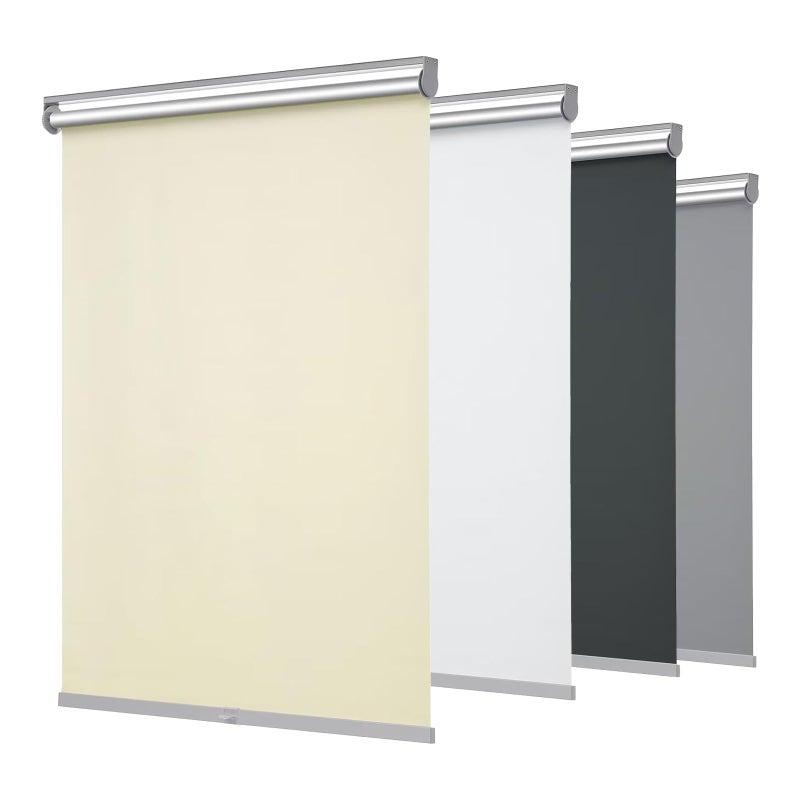 Changshade Cordless Blackout Roller Shades Blinds for WindowsFreeStop Shades with ValanceThermal Insulated UV Protection Waterproof Roll Up Window Blinds for HomeOfficeBeige36 W x 72 H