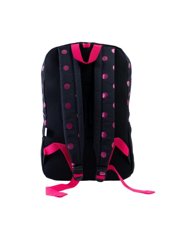 PAUSE - Front Pocket Paris Eiffel Tower Printed Backpack Black 143259 - Image 1
