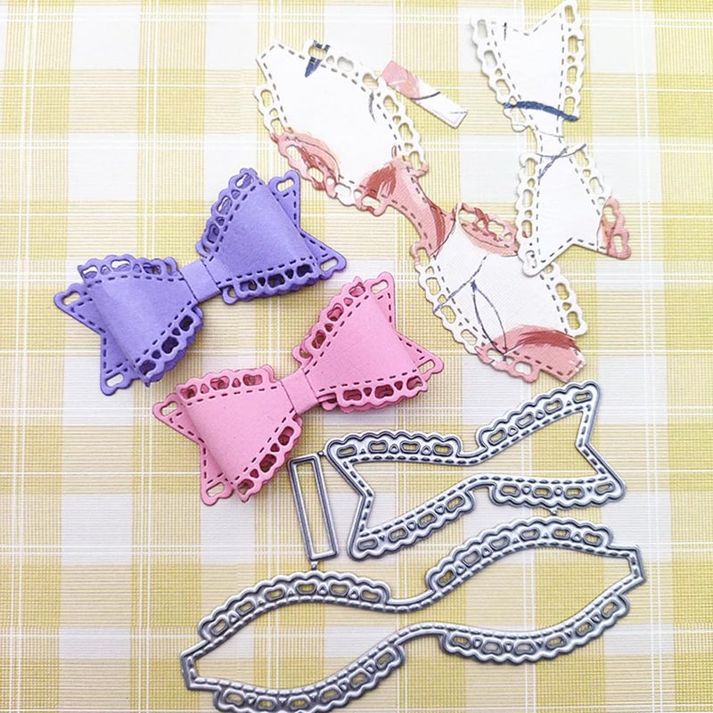Bow Tie Metal Die CutsChristmas Bowtie Bow Cutting Dies Cut Stencils for DIY Scrapbooking Decorative Embossing Paper Leather Scrapbooking Card Making