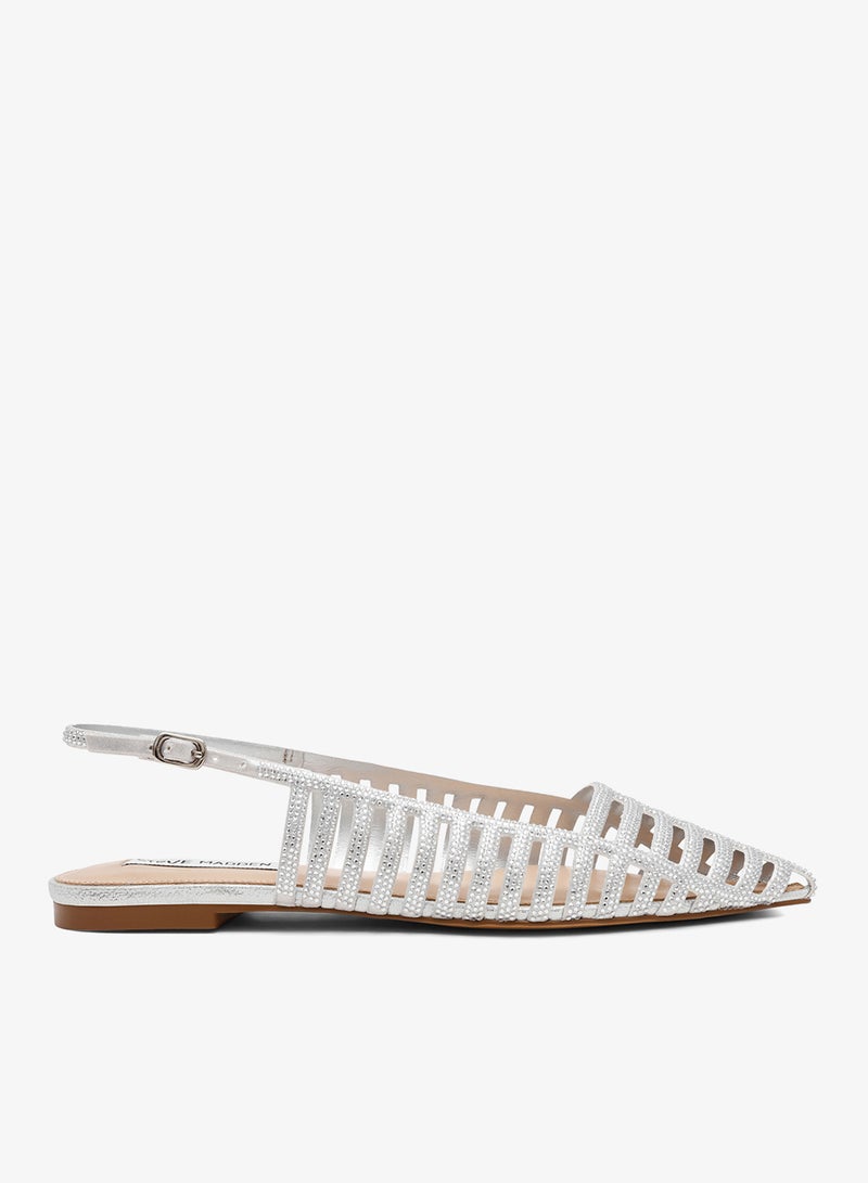 STEVE MADDEN LULLABY Embellished Slingback Flats - Image 1