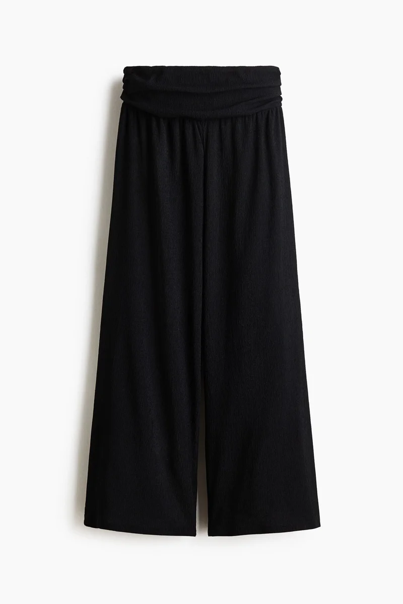 H&M Wide gathered-waist trousers