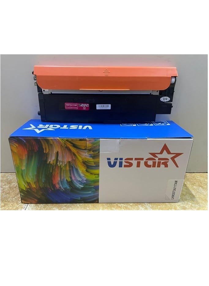 Vistar 117A Magenta Compatible Toner Cartridge for HP W2073A 117A M | Magenta | Color Laser 150a 150nw MFP 178nw 178nwg 179fng 179fnw 179fwg | 700 Pages Yield