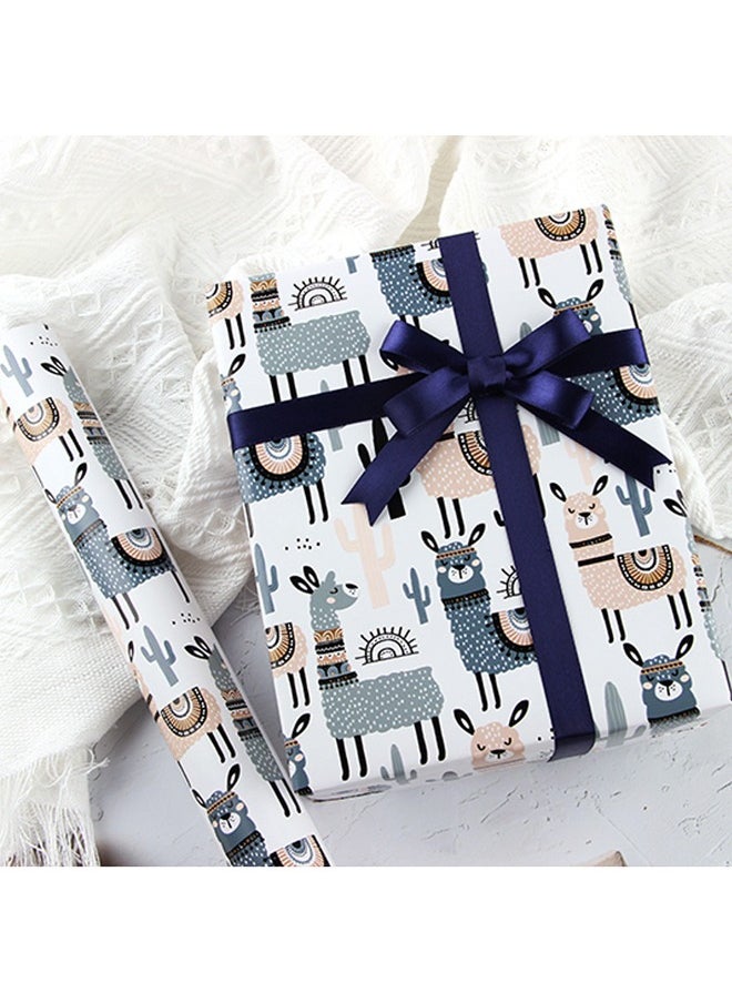 Zeemey 6 Sheets Gift Wrapping Paper With Accessories,Holiday Gift Wrapping Paper,Birthday Gift Box Gift Wrapping DIY, Gift Wrapping Paper for Birthday, Holiday, Wedding, Party,Kids Gift Wrapping (70cmX50cm)  - Image 5