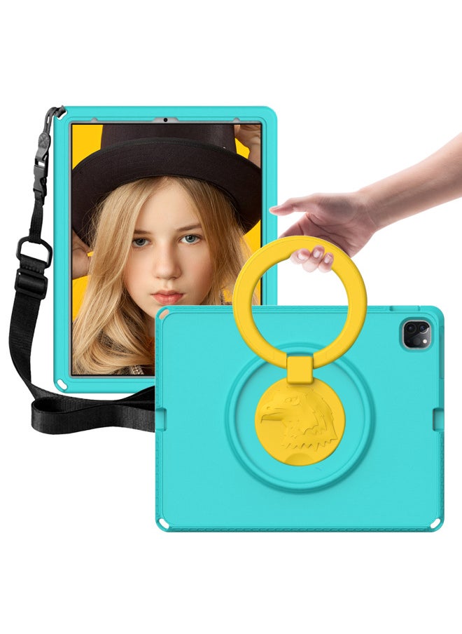 Generic - Suitable For IPad Pro 12.9 2022 Universal Global Hawk EVA Children Tablet Protective Case In Stock-Color:Glacier Green-Applicable Model:K10 TB-X6C6F 10.3 - Image 1