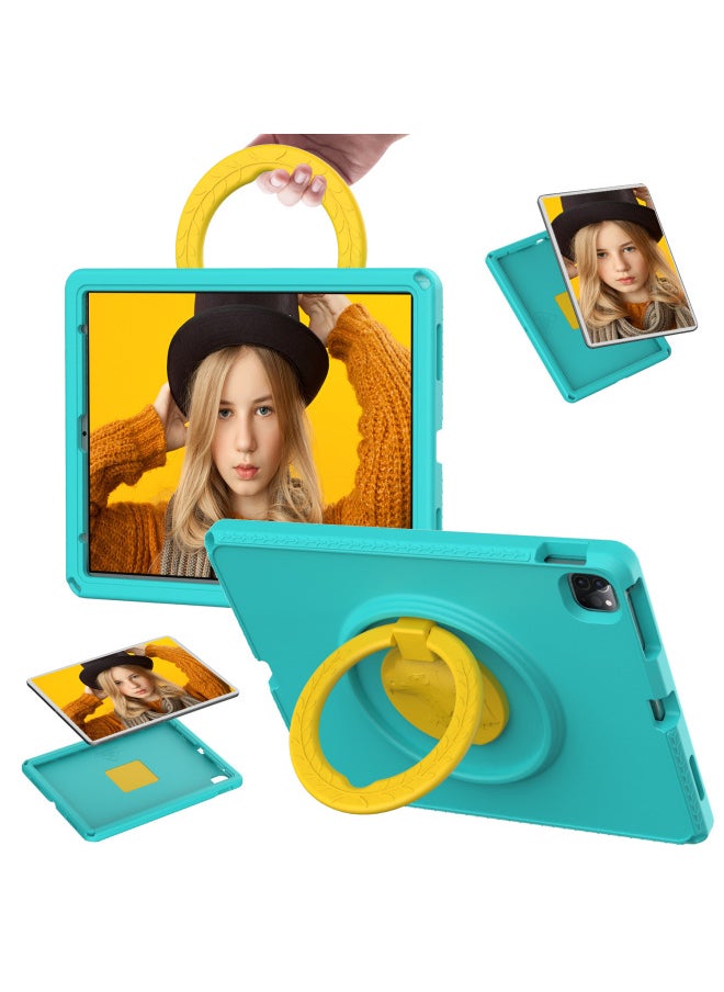 Generic - Suitable For IPad Pro 12.9 2022 Universal Global Hawk EVA Children Tablet Protective Case In Stock-Color:Glacier Green-Applicable Model:K10 TB-X6C6F 10.3 - Image 1