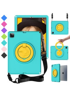 Suitable For IPad Pro 12.9 2022 Universal Global Hawk EVA Children Tablet Protective Case In Stock-Color:Glacier Green-Applicable Model:K10 TB-X6C6F 10.3