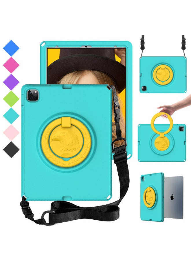 Generic - Suitable For IPad Pro 12.9 2022 Universal Global Hawk EVA Children Tablet Protective Case In Stock-Color:Glacier Green-Applicable Model:K10 TB-X6C6F 10.3 - Image 1