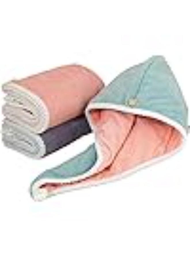 Dry Hair - Innovative Towel Cap Designed for Efficient Water Absorption, Perfect for Girls or Women desiring a Quick and Carefree Hair Drying Experience (Green) - Image 1
