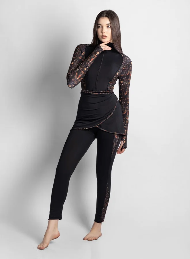 MINERVA SECRETS BLACK THRONE- PREMIUM PHARAONIC BURKINI