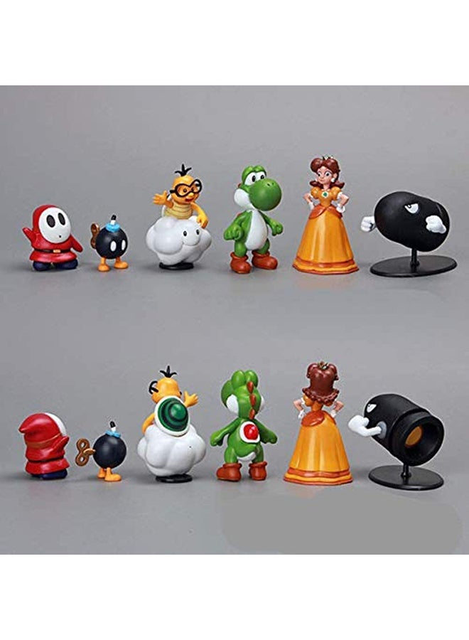 Pack of 12 Super Mario Series 3 Bros Statues - Image 4