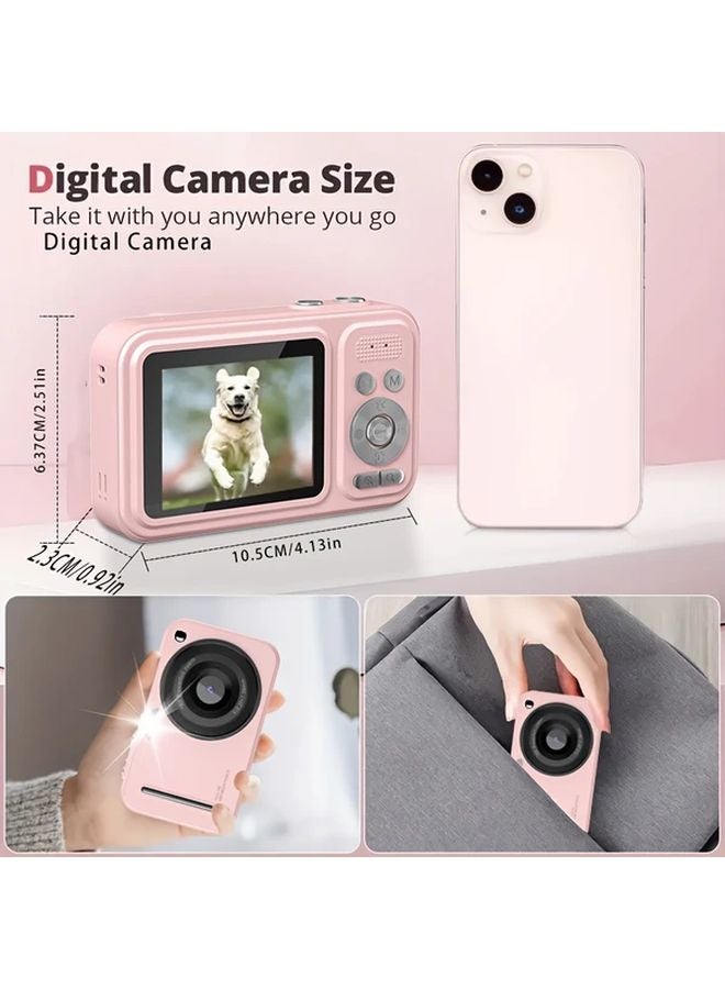 Black 48MP Digital Camera 1080P HD 16X Zoom 2.4 Inch LCD Rechargeable 32G TF Card Vlogging Photography Gift - Image 3