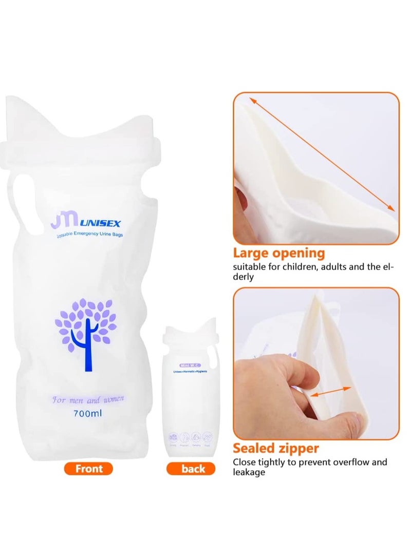 KASTWAVE Disposable Urinal Bags 8 Pack 700ml Camping Pee Bags Unisex Urine Bags Vomit Bags Traffic Jam Emergency Portable Urine Bag Portable Toilet Bag for Men Women Kids Patients Size 8 PcsAVAILABLE EVERYWHER - Image 3