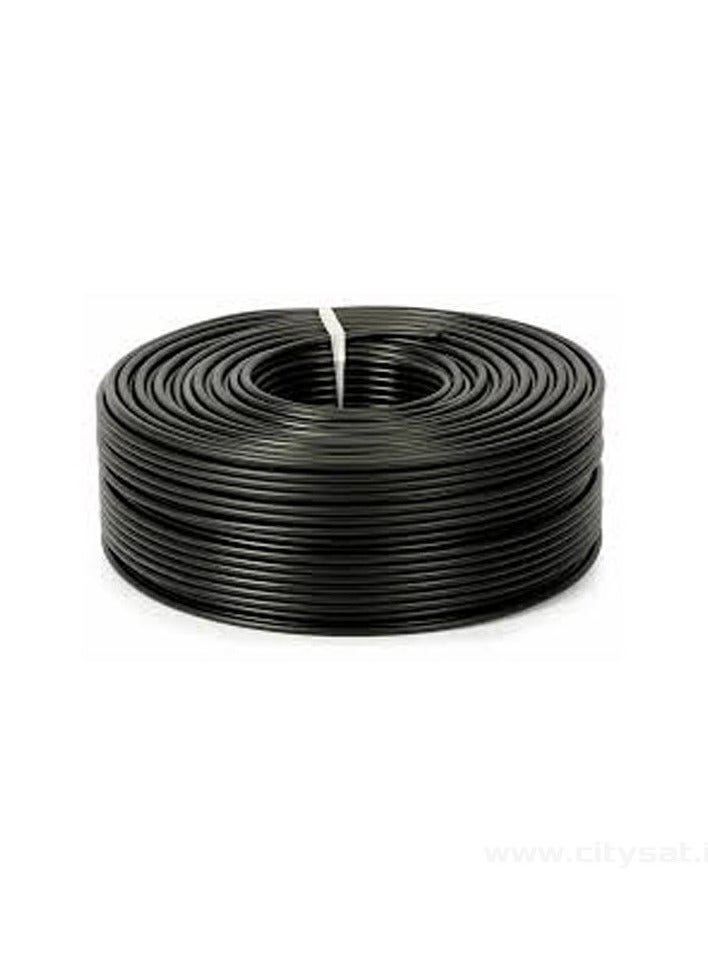 COAXIAL CABLE 100M BLACK PVC 