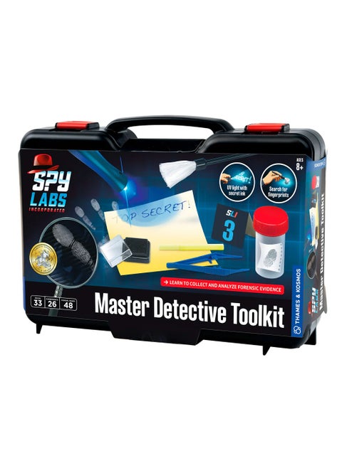 Thames & Kosmos Spy Labs Master Detective Toolkit - Investigative Science Kit for Kids, Spy Gadgets, Educational STEM Toy