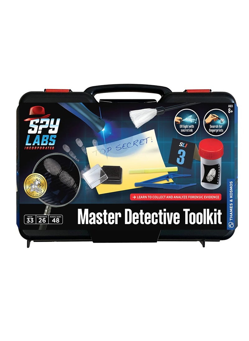 Thames & Kosmos Spy Labs Master Detective Toolkit - Investigative Science Kit for Kids, Spy Gadgets, Educational STEM Toy