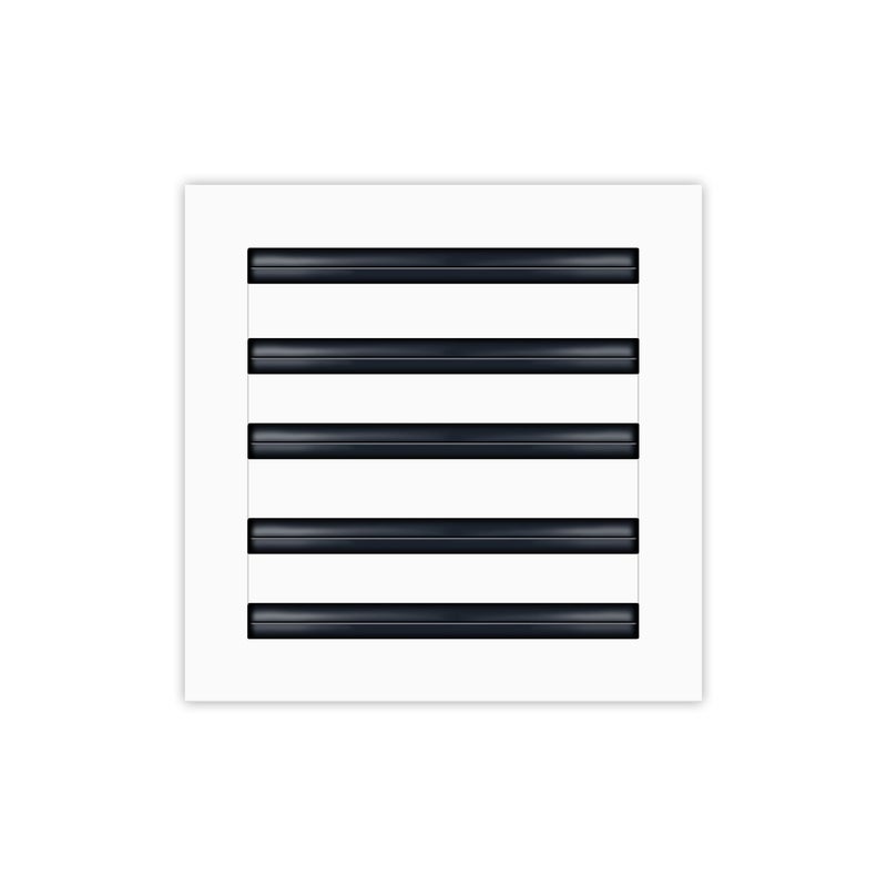 غطاء فتحة تكييف هواء حديث 10x10 من BUILDMART، غطاء هواء زخرفي من الألمنيوم الأبيض، مشعب خطي قياسي للتدفئة والتبريد، شبكة تسجيل للأسقف والجدران والأرضيات، تكساس بيلدمارت