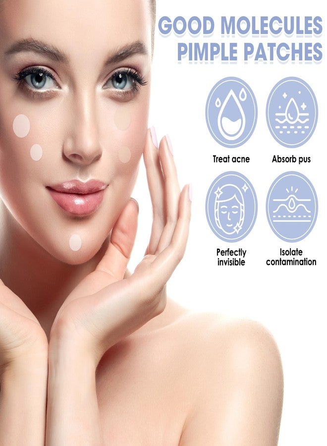 YUEWEESER Pimple Patches for Face, 720 Count 2 Size Acne Patches Day and Night, Hydrocolloid Patch Pimple Stickers for Face and Skin Patch Covering Blemishes (Skin tone & transparent colour - Image 5