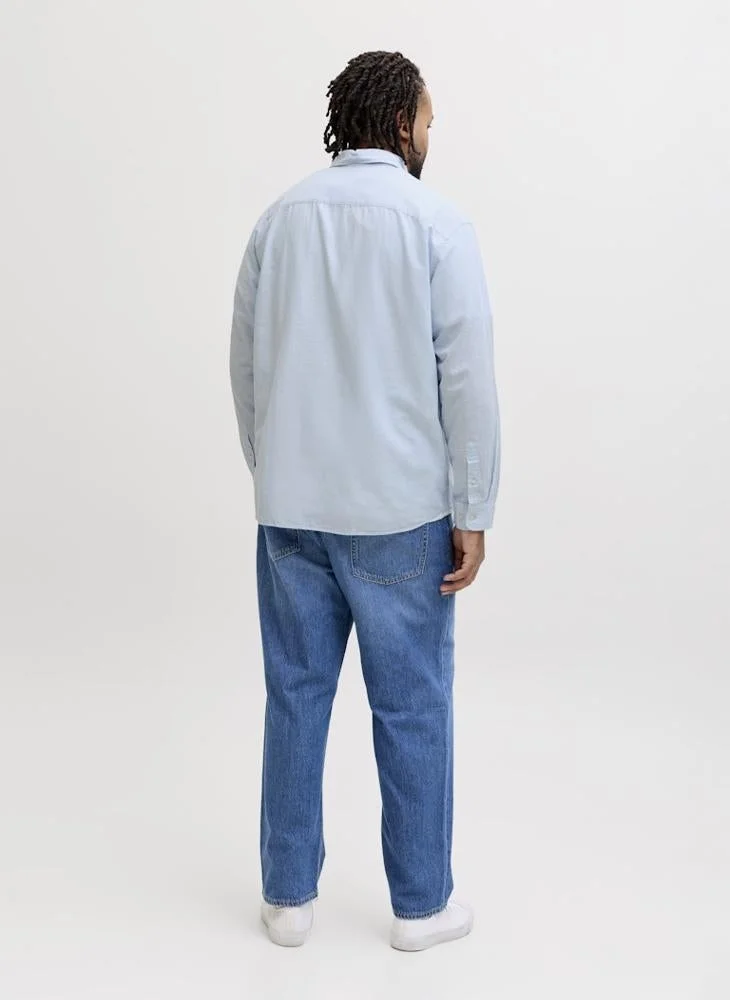 جاك اند جونز قميص بأكمام طويلة مقاس كبير