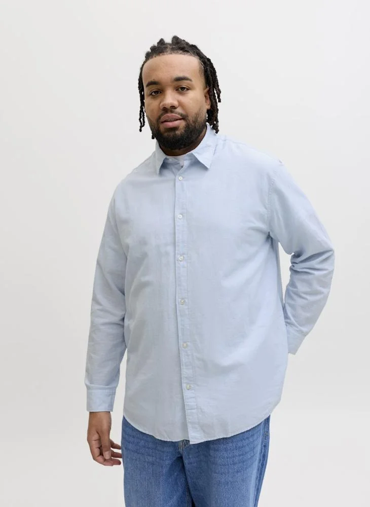 جاك اند جونز قميص بأكمام طويلة مقاس كبير