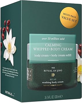 RITUALS مجموعة إعادة تعبئة كريم الجسم RITUALS جينغ كريم الجسم المغذي بزيت عباد الشمس وزهرة اللوتس المقدسة والتمر 440 مل - Image 1