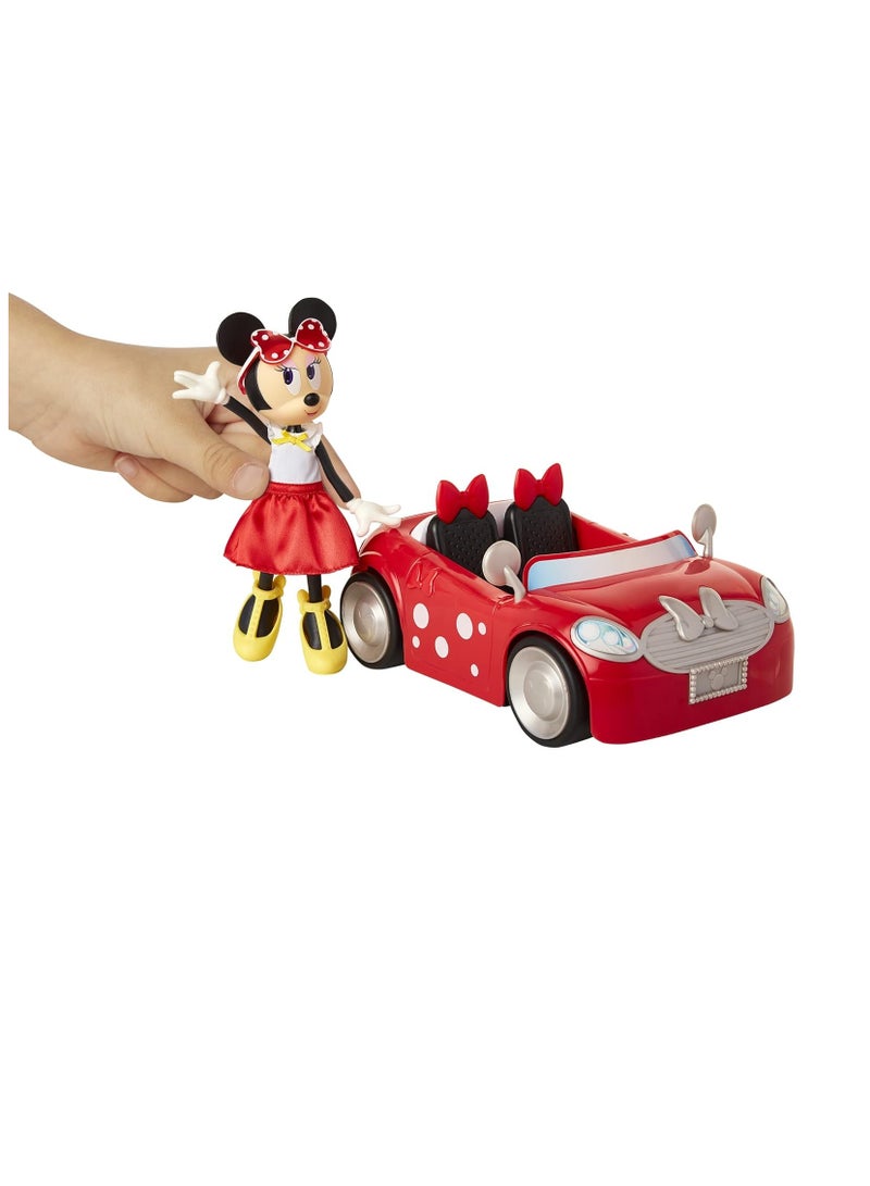 Disney Drive 'N Style Minnie Mouse Doll and Minnie Cooper Car, Multicolor
