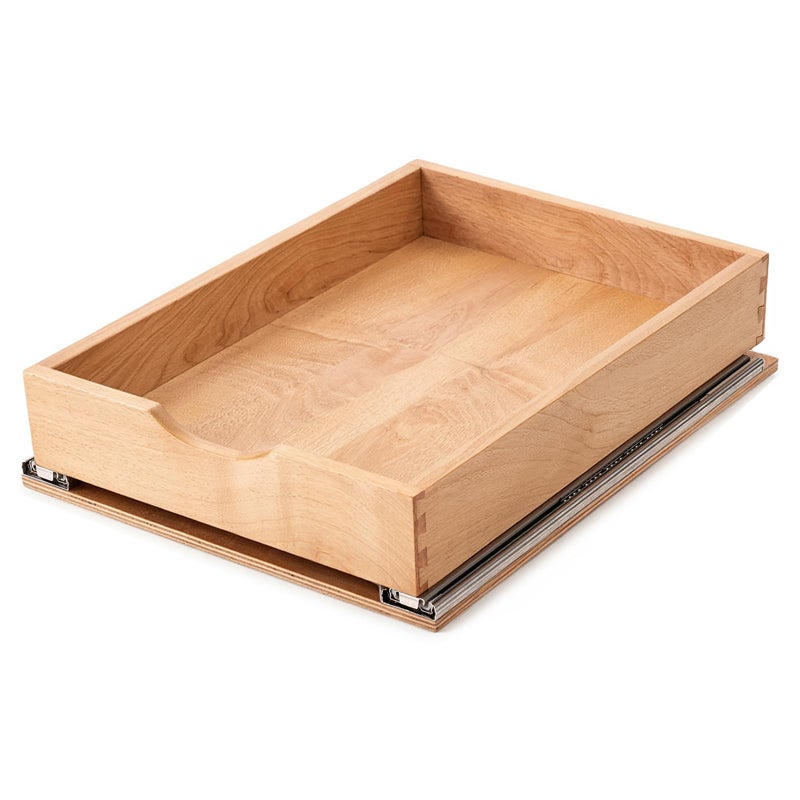 Draworia Pull Out Cabinet Drawers - 6x2 Size Options (12-23'W,18-21'D), Pre-Assembled with Soft Close Slides, Solid Beechwood, Easy Installation (16'W x 21'D) - Image 1