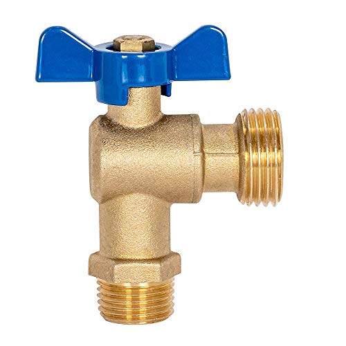 Eastman Male Boiler Drain, 1/2 Inch MIP x 3/4 Inch MHT, Quarter Turn Ball Valve, Brass Plumbing Fitting, 48604 - Image 3