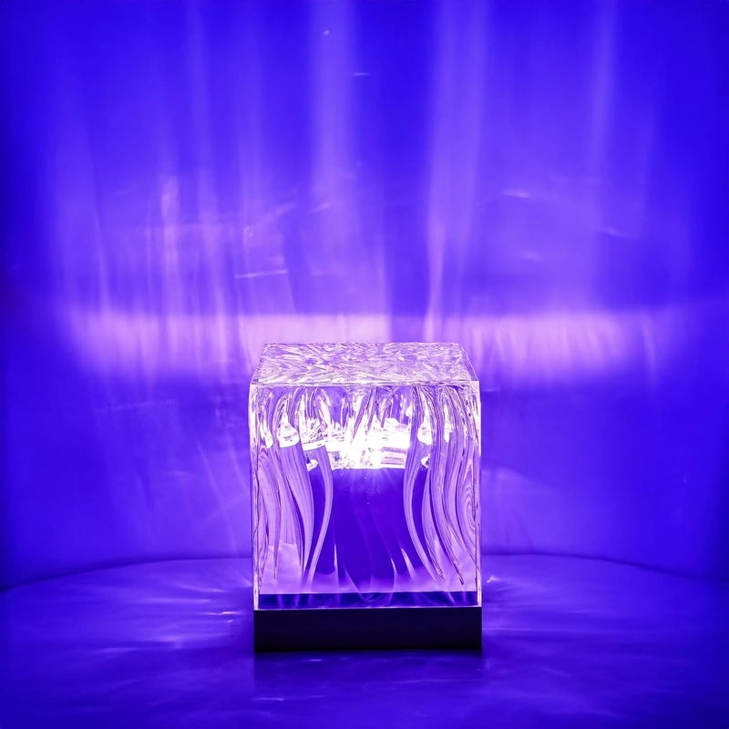 مصباح ليلي بمشروعor LED، مع تأثيرات موجات الماء الديناميكية وسماء مليئة بالنجوم، 162 تأثيرًا ضوئيًا، قابل للشحن عبر USB، يأتي مع جهاز تحكم عن بعد، مثالي لأجواء المنزل والحفلات. - Image 3