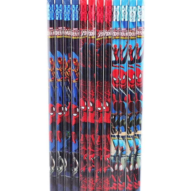 Mirage Officially Licensed 12 Piece Pencil Set Spiderman