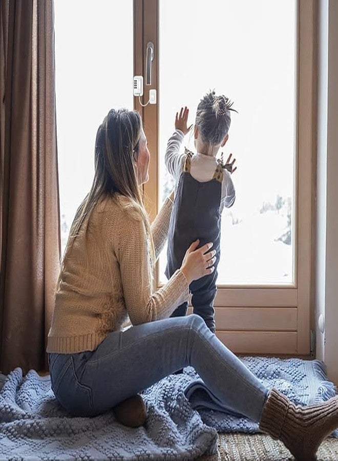 قفل أمان للأطفال للثلاجة، نافذة، درج، باب منزلق، قفل برقم سري | تصميم من الفولاذ المقاوم للصدأ مضاد للقرص | هيكل متين من مادة ABS | حل متعدد الاستخدامات لحماية الأطفال - Image 3