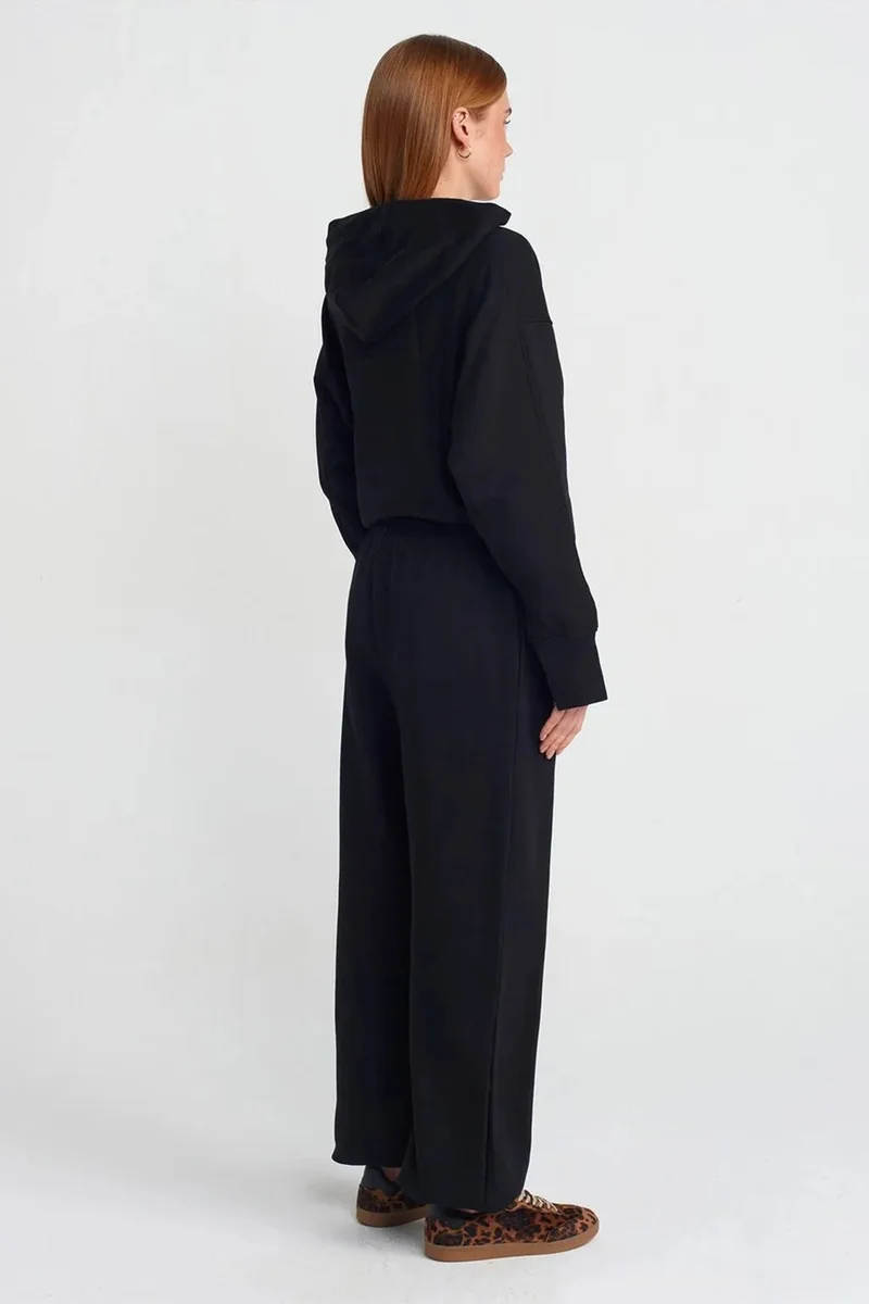 ديلفين DILVIN Women's Wide-Leg Fleece Jogger Pants