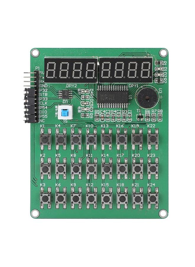 Thoraya - TM1638 Digital Display Development Board 24 Keyboard Scanning Display Control Module - Image 1