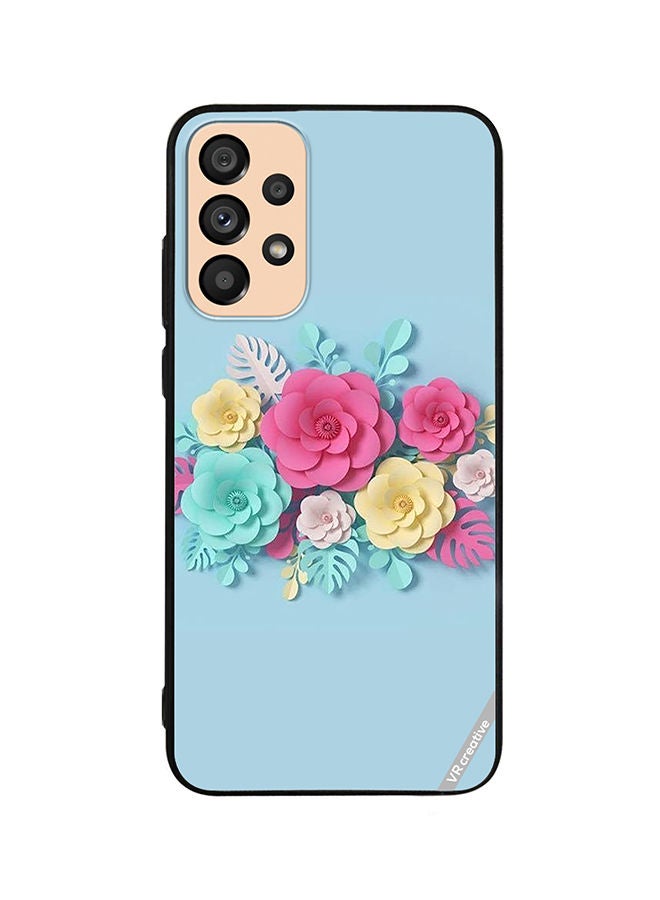 VR CREATIVE Protective Case Cover For Samsung Galaxy A73 5G Flower Design Multicolour - Image 1