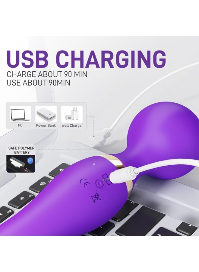 BORTONY Rechargeable Personal Body Massager Handheld Waterproof Massage Machine - Image 3