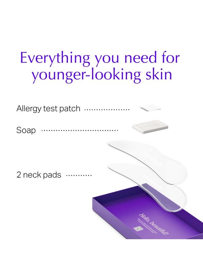 BLUMBODY Neck Wrinkle Patches - Advanced Anti Aging Neck Wrinkle Pads for More Visible Skin Firming & Neck Tightening - Overnight Reusable Silicone Wrinkle Patches - Crepe Erase & Neck Lift (1-mo Supply) - Image 4