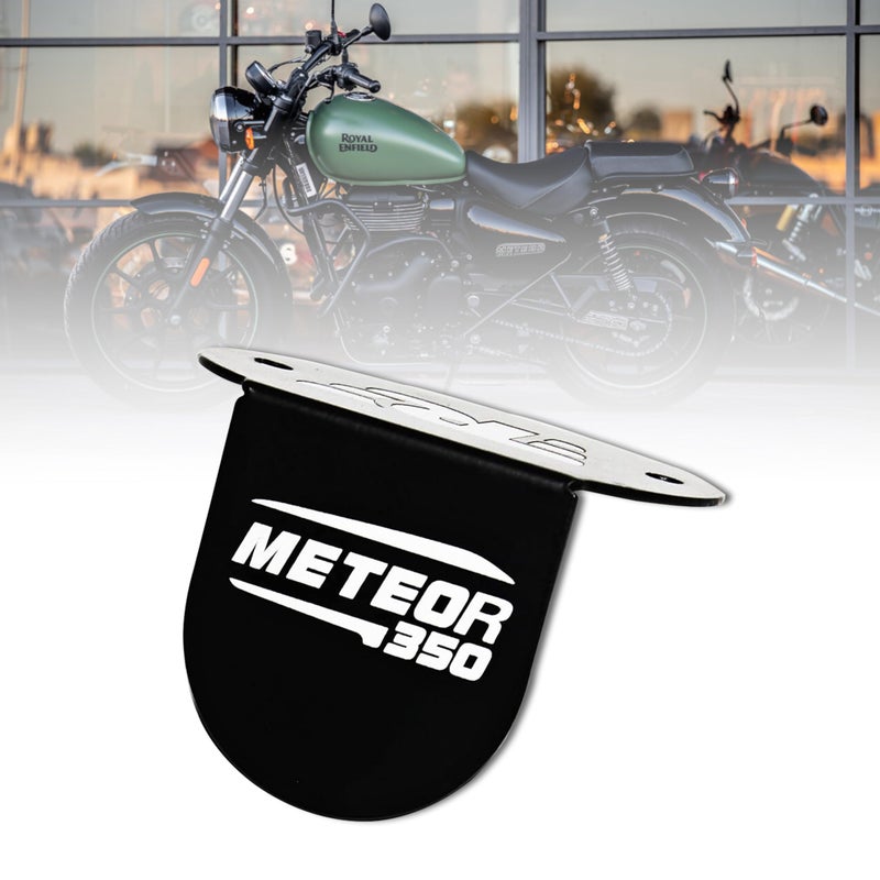OBEROI'S TRADERS Stainless Steel Front Disc Brake Fluid Reservoir Oil Cap | Container Guard Protector Cover Compatible With Royal Enfield Meteor 350 (Black) - Image 3