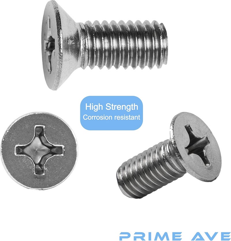 Prime Ave Brake Disc Rotor Screws - Stainless Steel Front/Rear Brake Rotor retaining Screws - Rust-Proof & Compatible/Replacement for Acura & Honda 936-000-601-40-H (Pack of 8) - Image 3