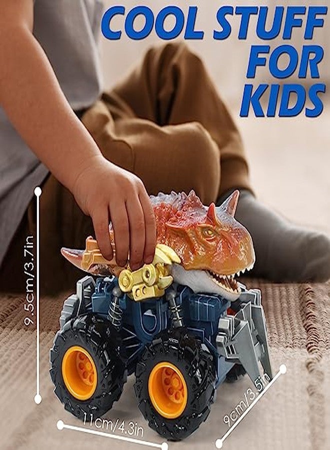 Oriate Friction Powered Dinosaur ATV Toy Cars for Children, Baterried Free Swing Carnotaurus Monster Truck with Robotic Arm, Fantastic Birthday for Kids Boy Girl - Image 5