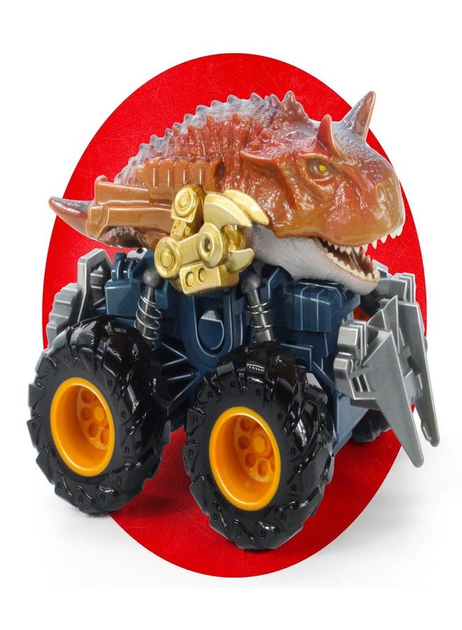 Oriate Friction Powered Dinosaur ATV Toy Cars for Children, Baterried Free Swing Carnotaurus Monster Truck with Robotic Arm, Fantastic Birthday for Kids Boy Girl - Image 1