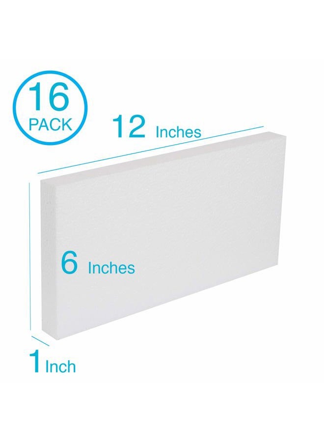 SilverlakeLLC Craft Foam Block - 16 Pack of 6x12x1 EPS Polystyrene Blocks for Crafting, Modeling, Art Projects and Floral Arrangements - Sculpting Sheets for DIY School & Home Art (16 Pack) - Image 3
