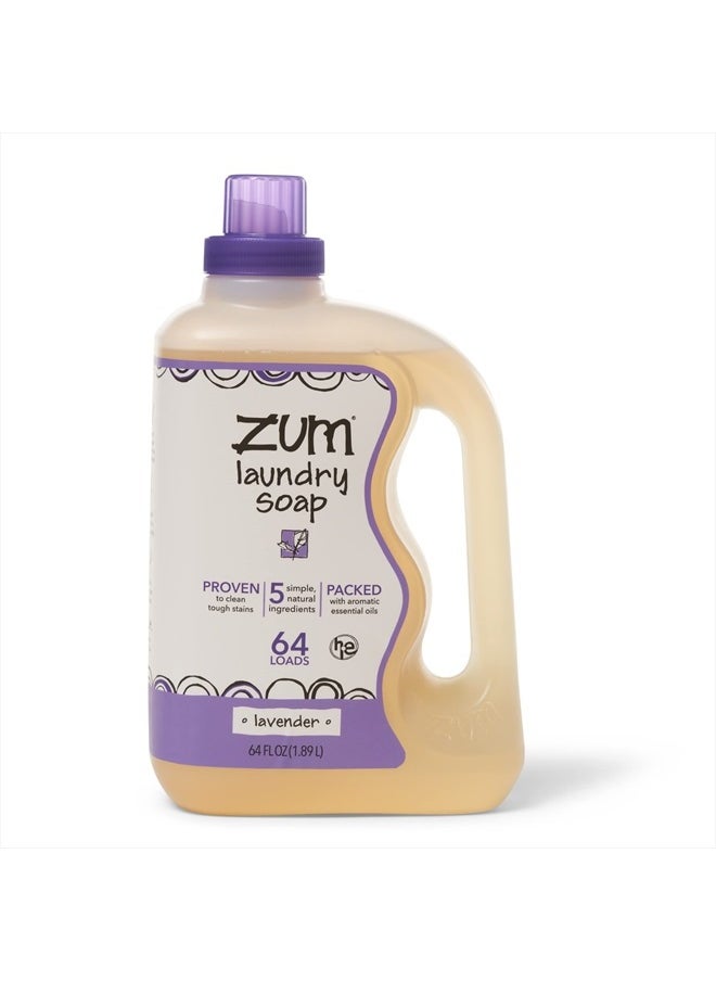 ZUM Laundry Soap by Indigo Wild - Lavender - 64 fl oz  - Image 1