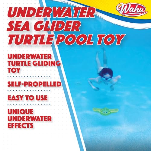 Wahu لعبة السلحفاة تحت الماء WAHU Sea Gliders مع محرك ذاتي وزعانف قابلة للتعديل، لعبة غوص في المسبح، السلحفاة تنزلق حتى 60 تحت الماء - Image 5