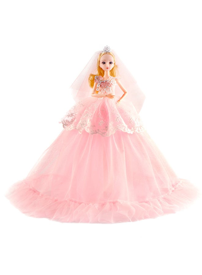 Scenery Doll Children Girls Toy Training Organization Gift Box Packaging Rubber Cartoon Doll Children Aged 4-6-Color:MHJ300 Pink-Height:45cm With Gift Box - Image 1