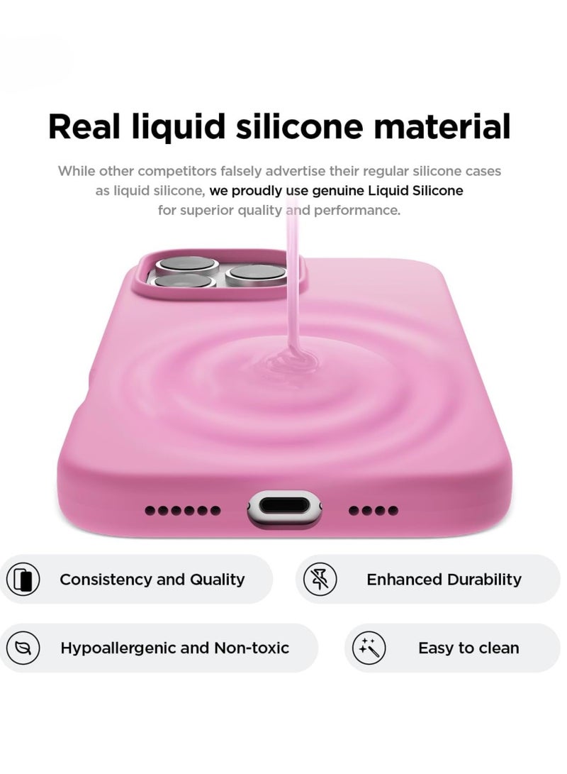 ELTRAZONE iPhone 16 Pro Case Cover - Full Body Protection, Shockproof, Slim, Anti-Scratch, Soft Microfiber Lining (Hot Pink) - Image 2