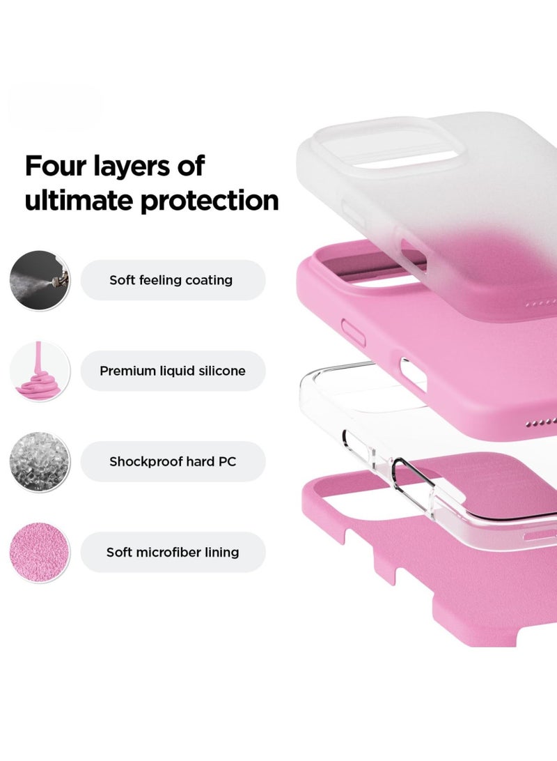 ELTRAZONE iPhone 16 Pro Case Cover - Full Body Protection, Shockproof, Slim, Anti-Scratch, Soft Microfiber Lining (Hot Pink) - Image 3