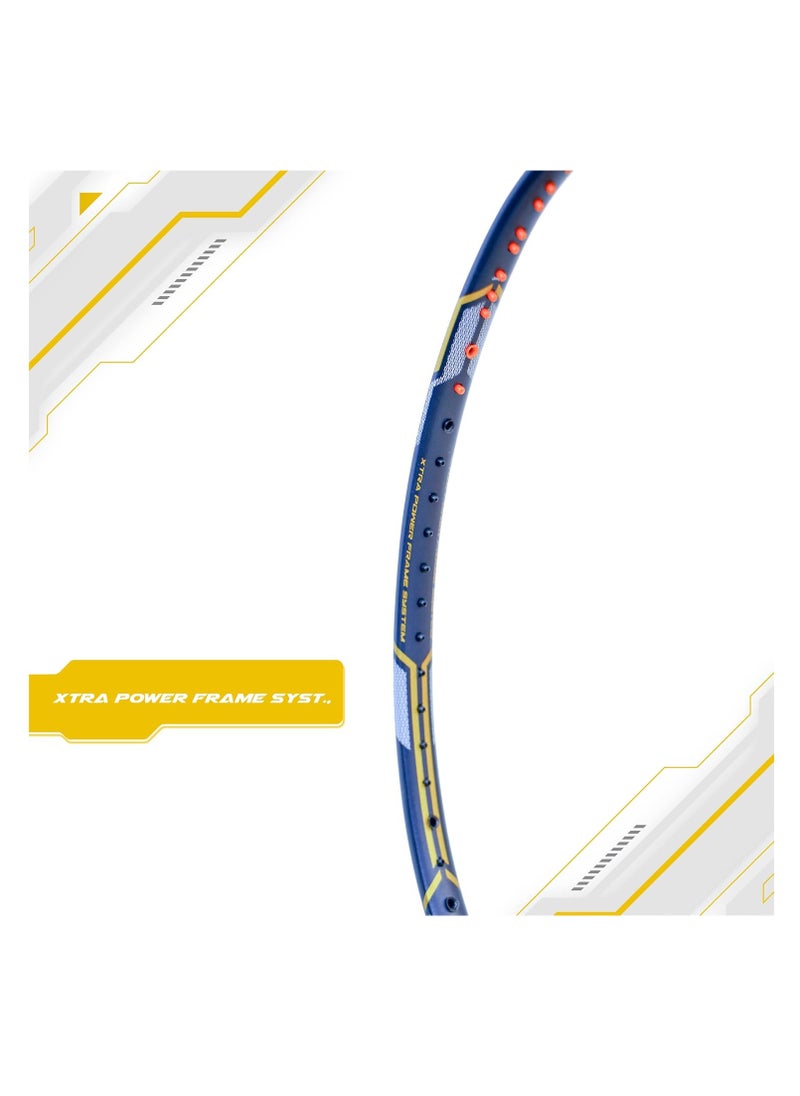 Finapi 232 Xtra Power Unstrung Badminton Racket – Ultra-High Modulus Japanese Graphite, Aerodynamic Frame, 4-inch Grip, Full Cover