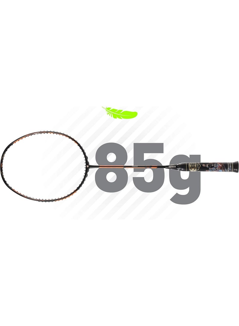 Apacs Dual Power & Speed Unstrung Badminton Racquet with Full Cover (Black Orange) - Image 4