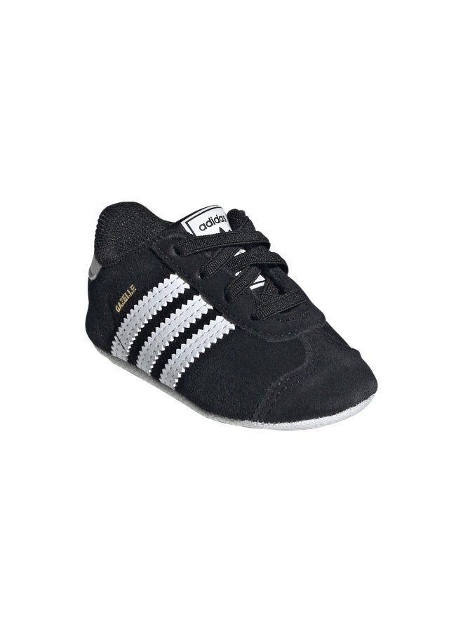 Adidas GAZELLE CRIB Black CASUAL Cribs;Trainers FOR BABY BOYS AND GIRLS 5K  - Image 3