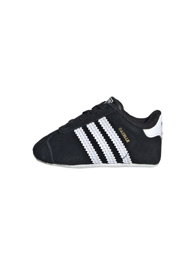 Adidas GAZELLE CRIB Black CASUAL Cribs;Trainers FOR BABY BOYS AND GIRLS 5K  - Image 4
