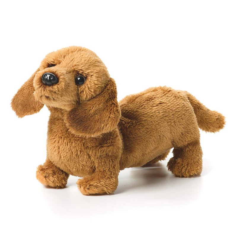 DEMDACO Light Brown Dachshund Childrens Plush Beanbag Stuffed Animal Toy